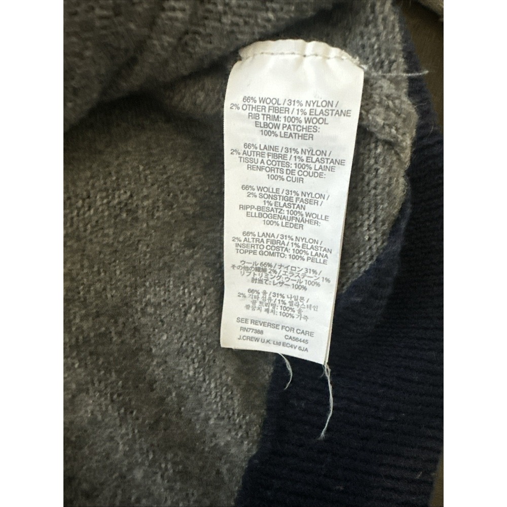 WALLACE & BARNES blue SHAWL cardigan sweater Size Medium Wool - Picture 8 of 8